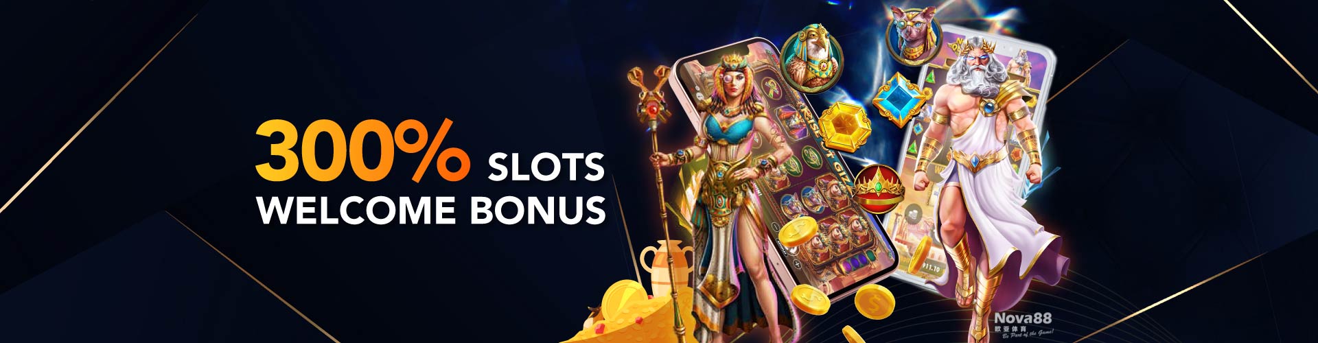 Nova88 300% Slot Welcome Bonus