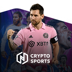 Crypto Sports, Nova 88 best sportsbook sub menu with Lionel Messi icon.