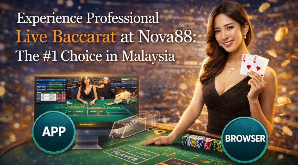 Experience live baccarat action with expert dealers at Nova88 – Malaysia’s top online casino
