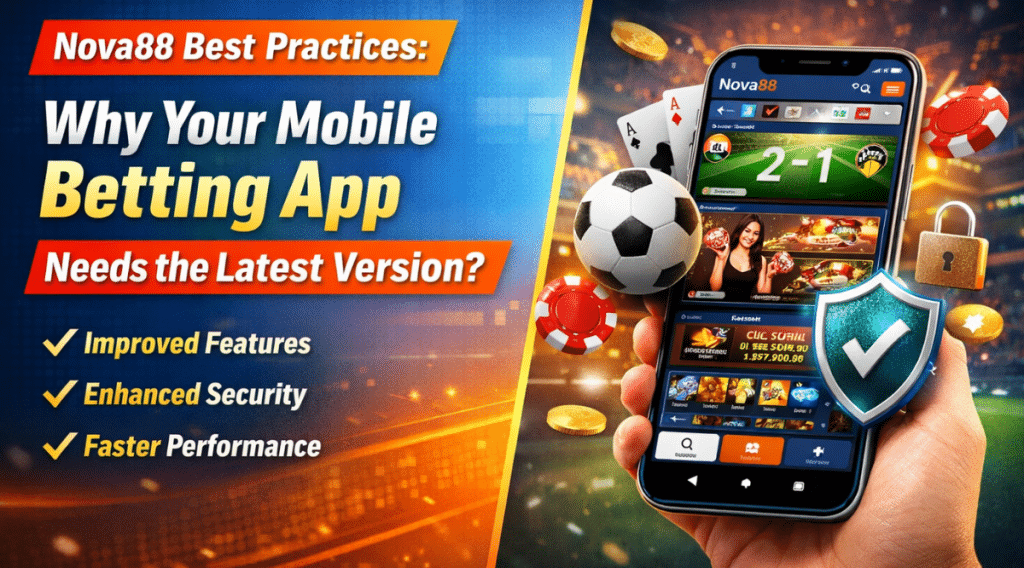 Nova88 mobile betting app latest version with improved features, enhanced security, and faster performance on smartphone