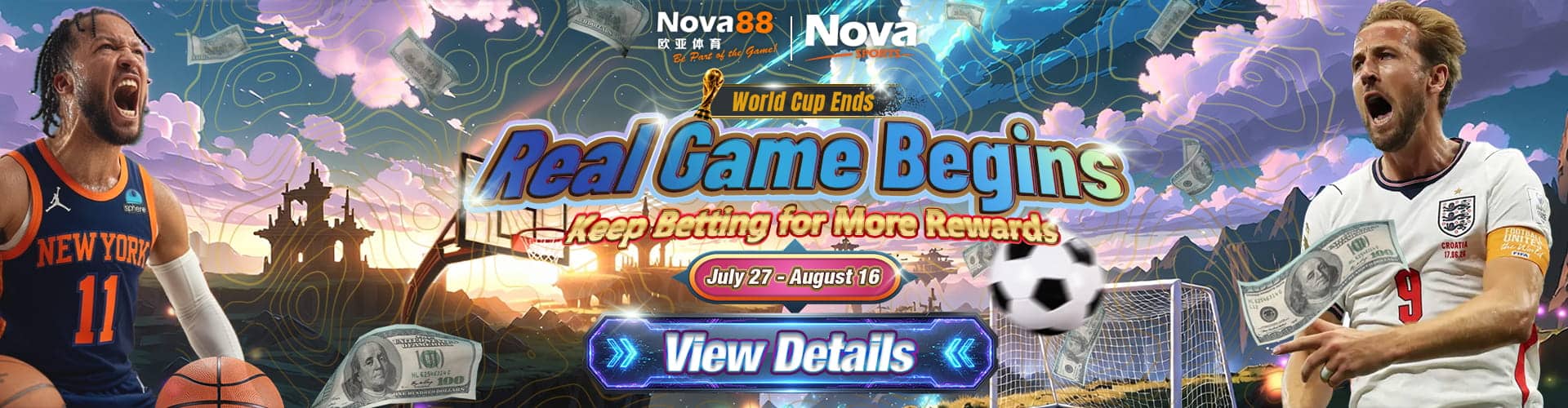 Football never stops. Keep the excitement alive with thrilling matches and rewarding promotions after the World Cup.