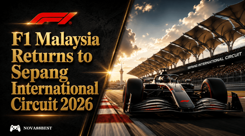 F1 Malaysia Returns to Sepang International Circuit 2026 featuring a Formula 1 race car at Sepang International Circuit.