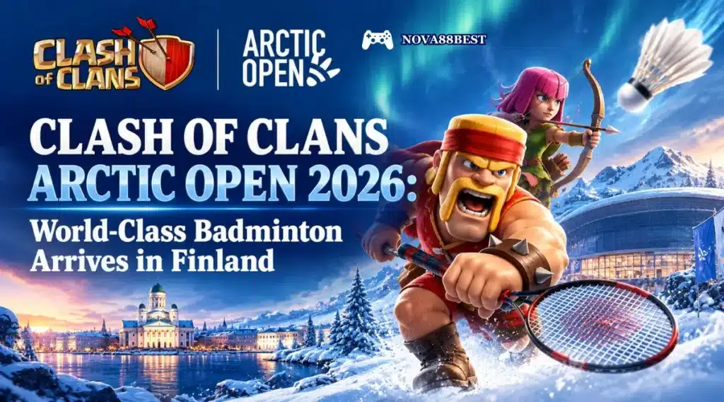 Clash of Clans Arctic Open 2026 badminton tournament in Finland